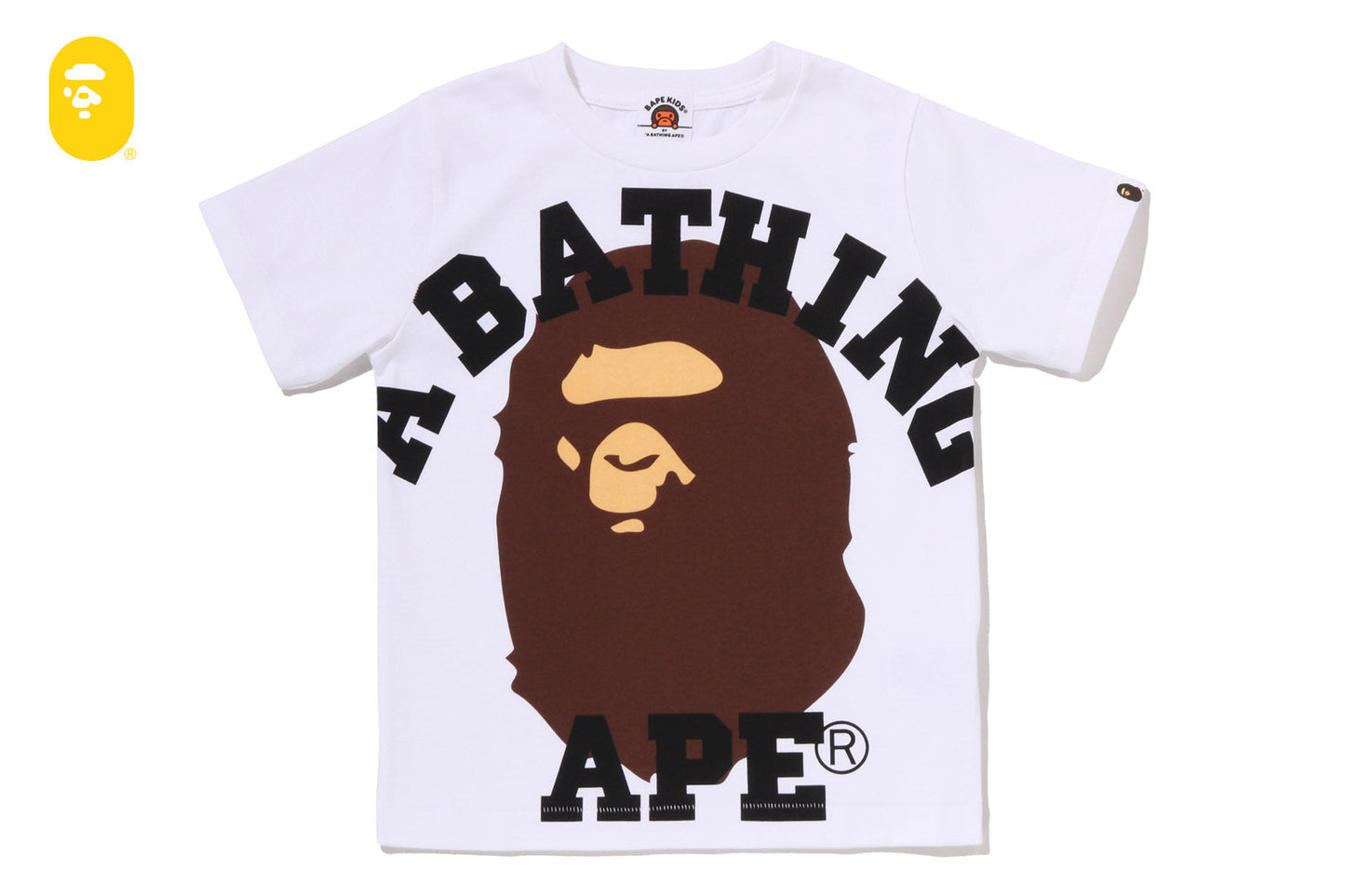BAPE FACE OVER COLLEGE TEE