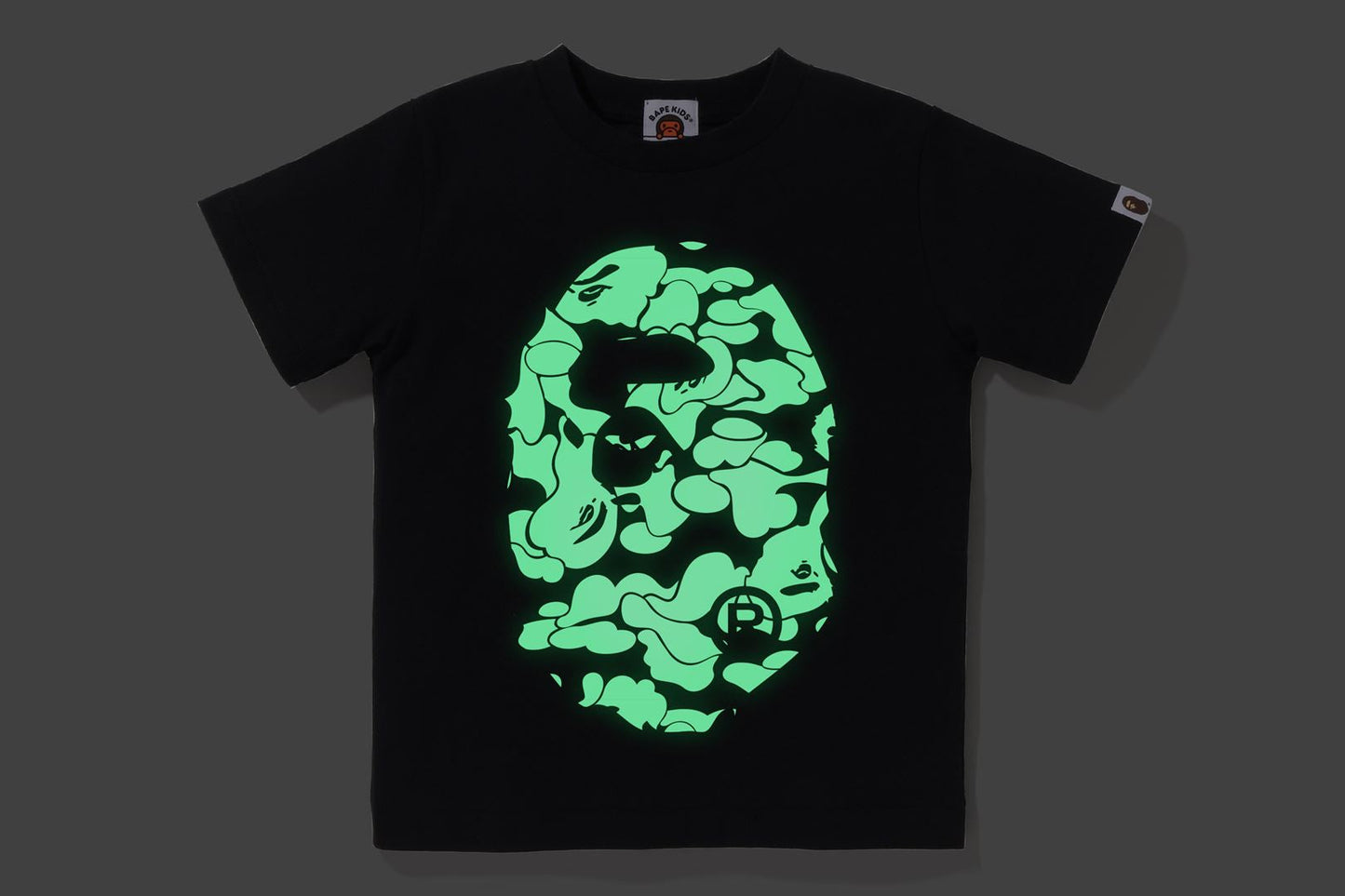 BAPE 夜光迷彩大猩猩頭短袖T恤