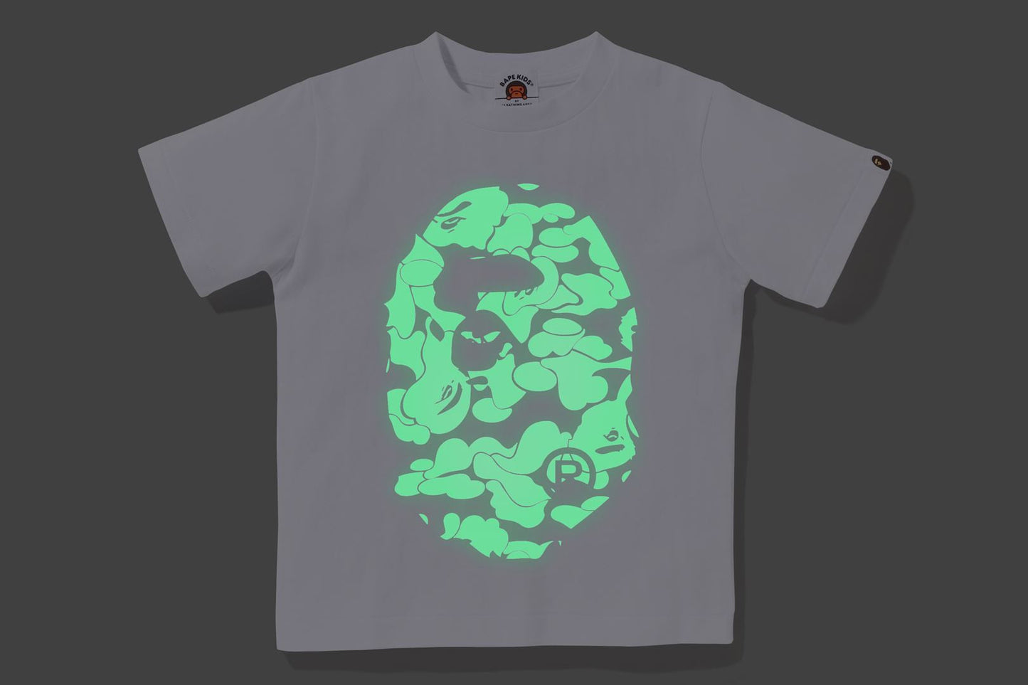 BAPE 夜光迷彩大猩猩頭短袖T恤