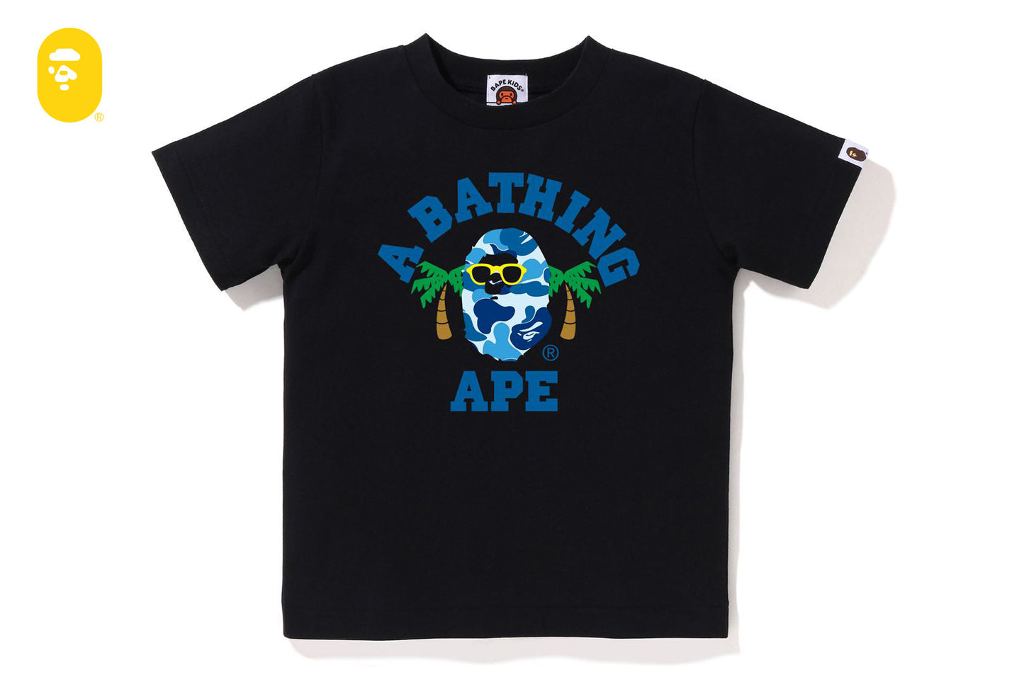 BAPE ABC CAMO COLLEGE SUMMER TEE