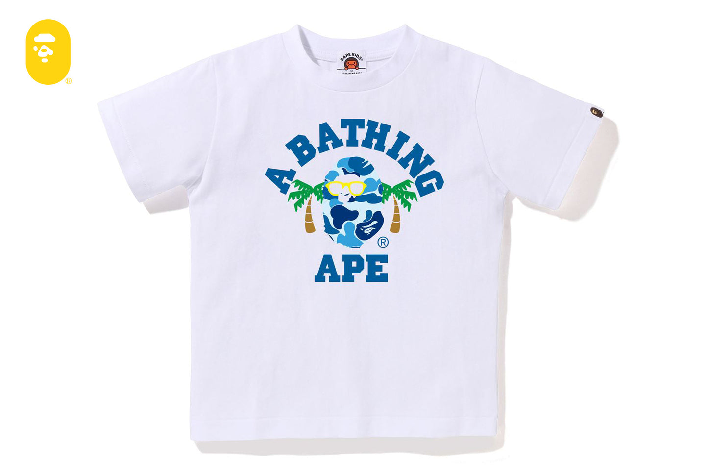 BAPE ABC CAMO COLLEGE SUMMER TEE