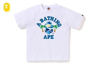 BAPE ABC CAMO COLLEGE SUMMER TEE