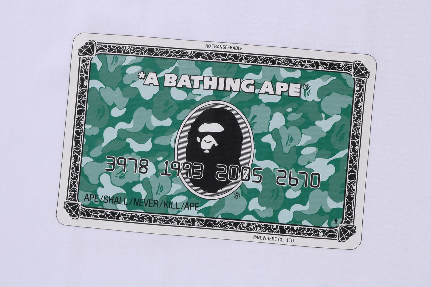 BAPE CARD TEE BAPEC