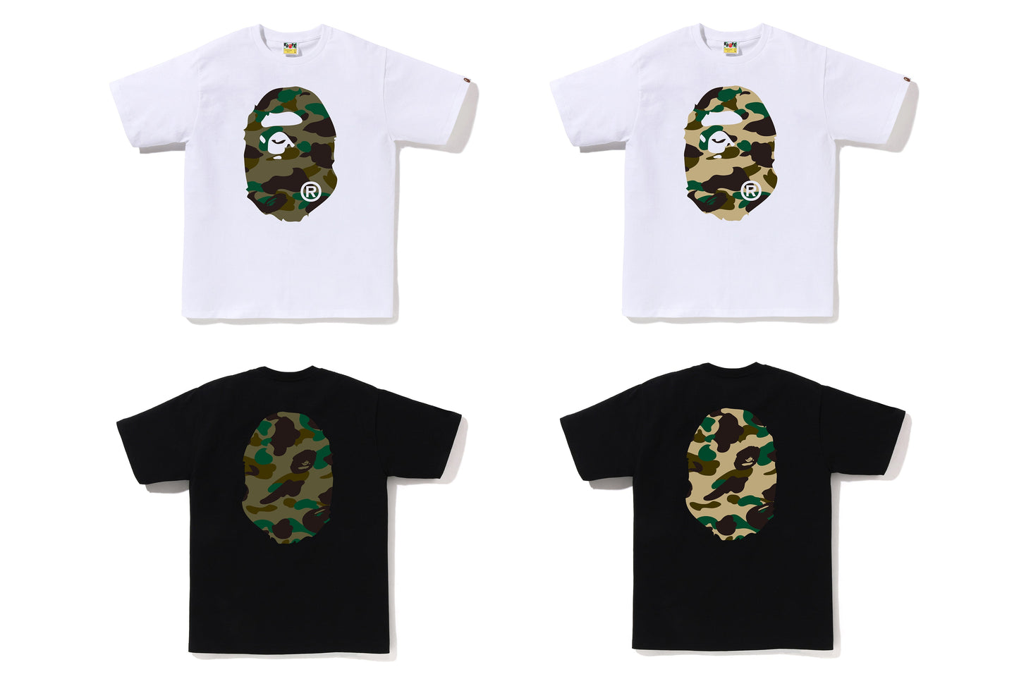 BAPE 1ST CAMO BIG APE HEAD TEE