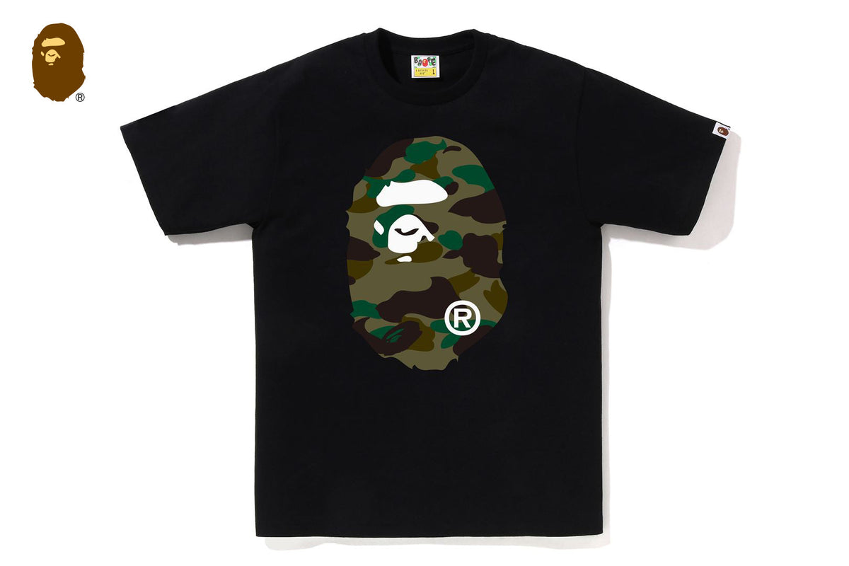 BAPE 1ST CAMO BIG APE HEAD TEE