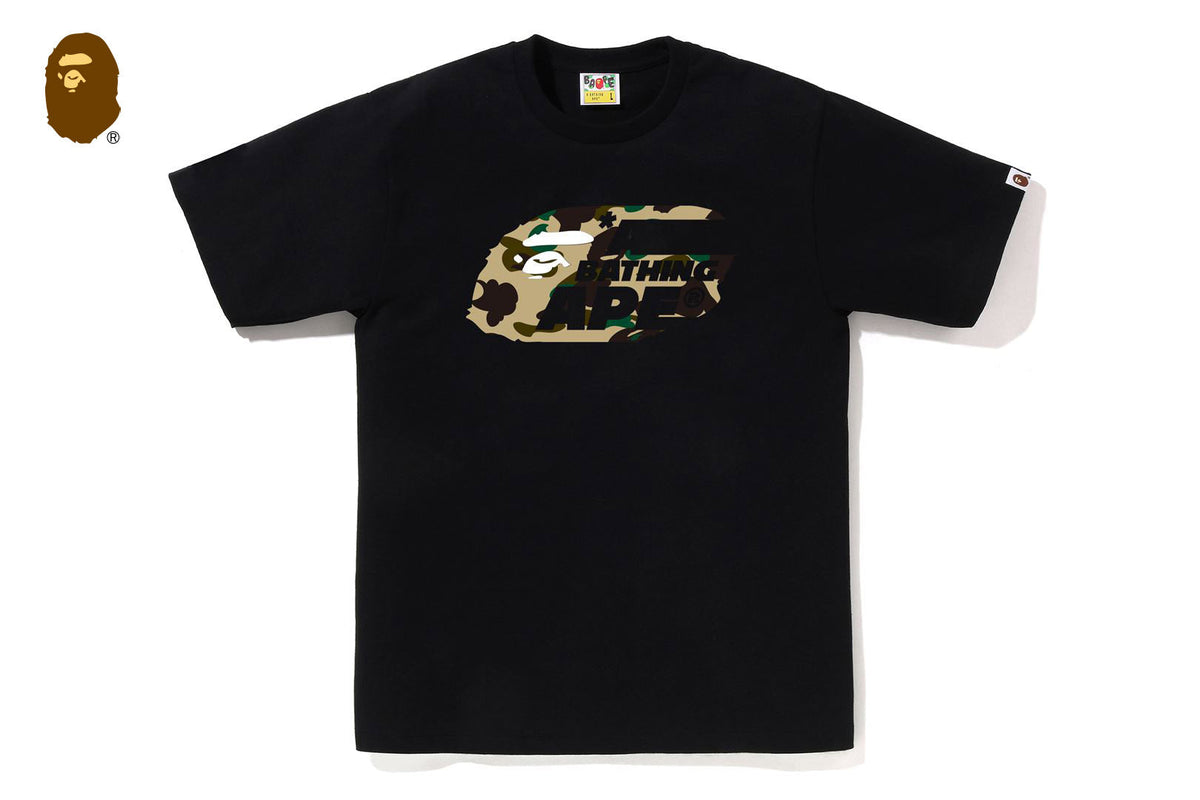 BAPE 1ST CAMOVING APE HEAD TEE