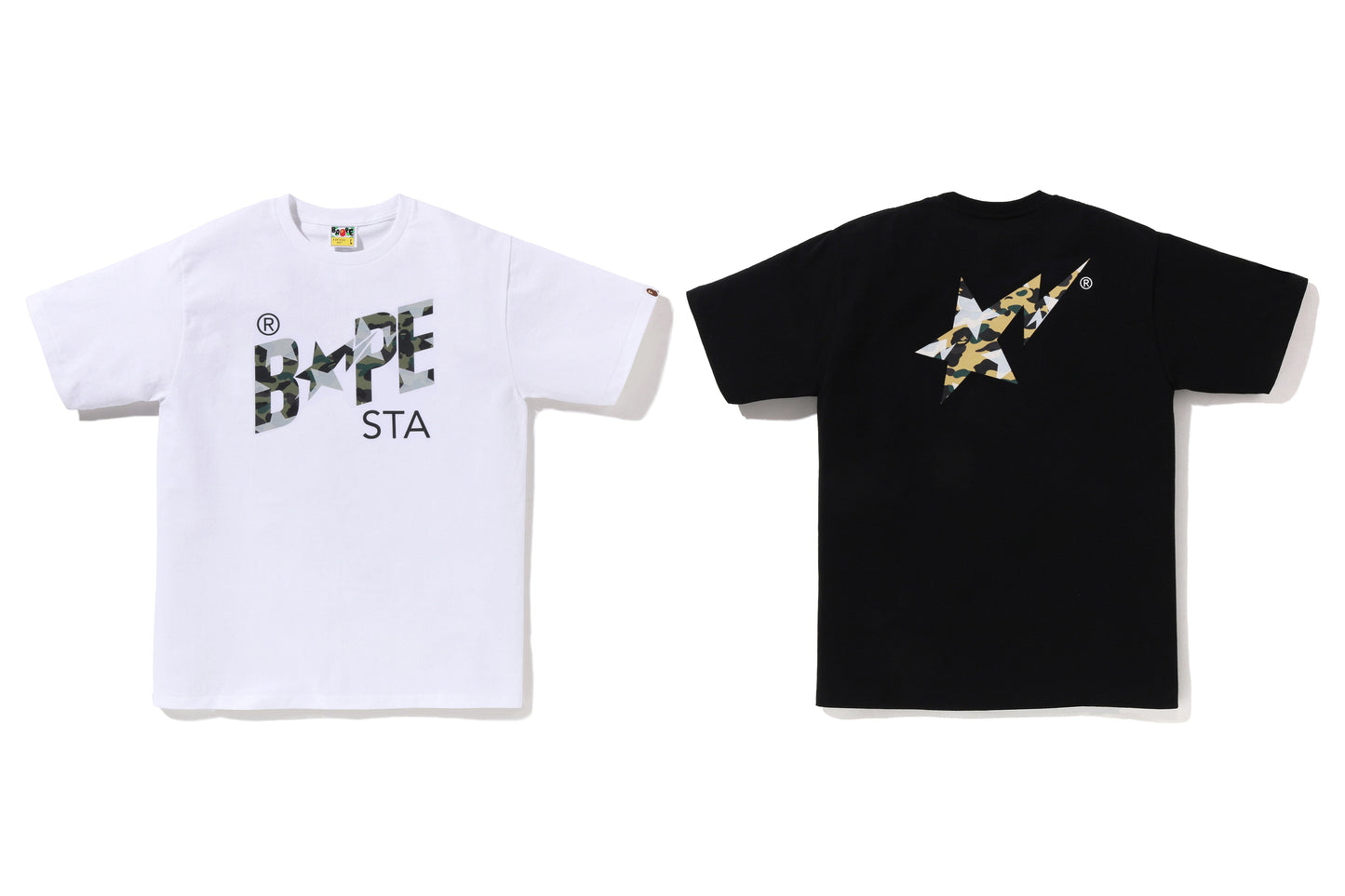 BAPE STA OVER PRINT 1ST CAMO BAPE STA TEE