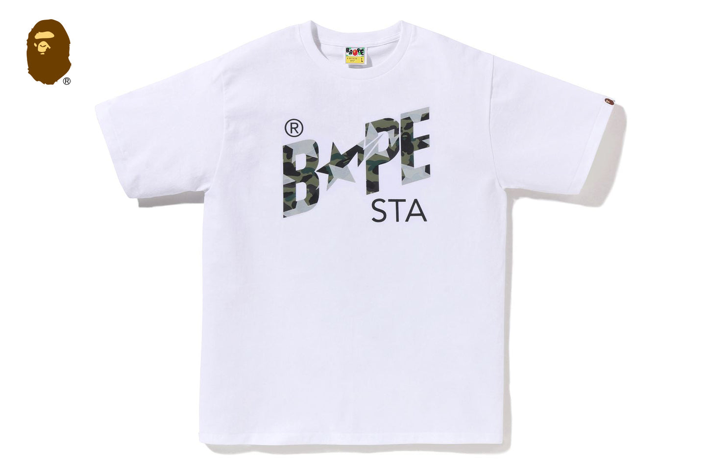 BAPE STA OVER PRINT 1ST CAMO BAPE STA TEE