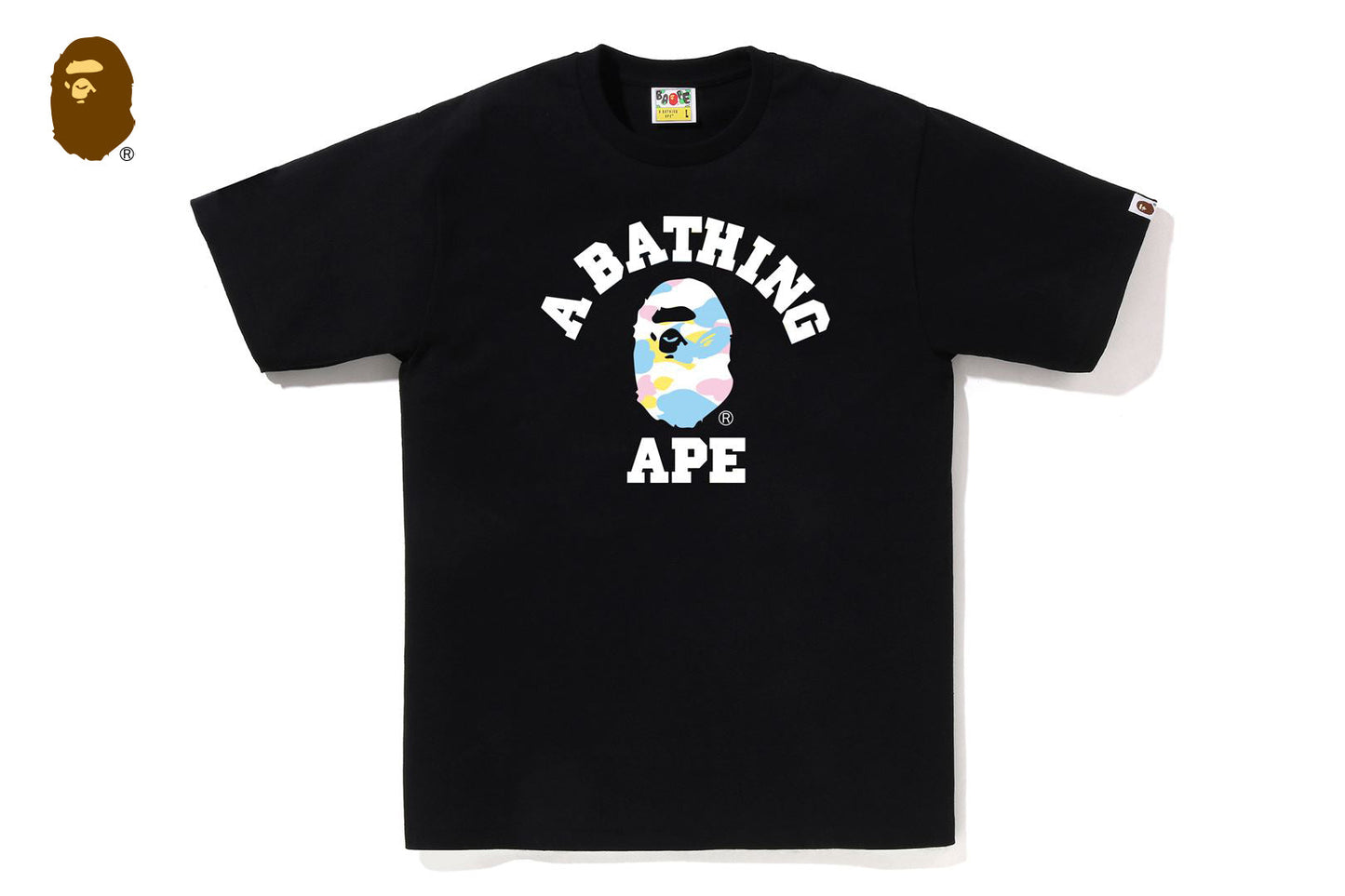 BAPE NEW MULTI CAMO 大學T恤
