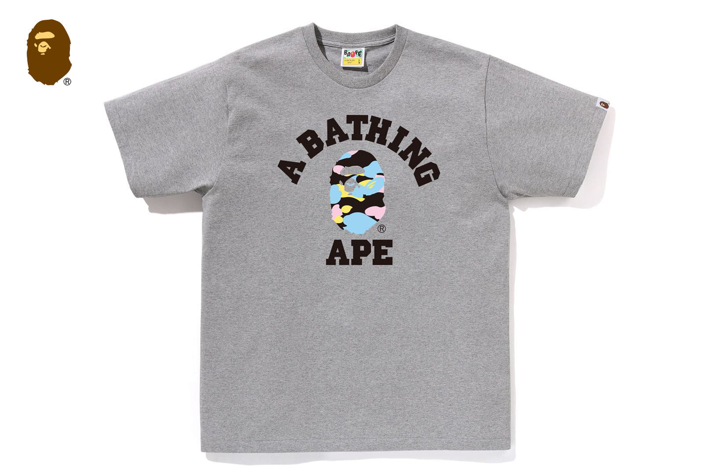 BAPE NEW MULTI CAMO 大學T恤