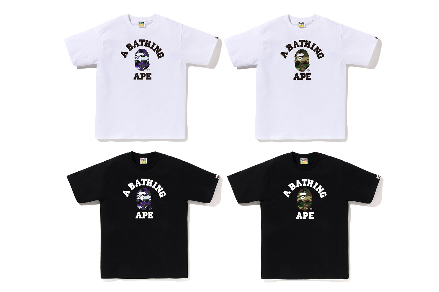 BAPE GLITCH WOODLAND CAMO 大學T恤
