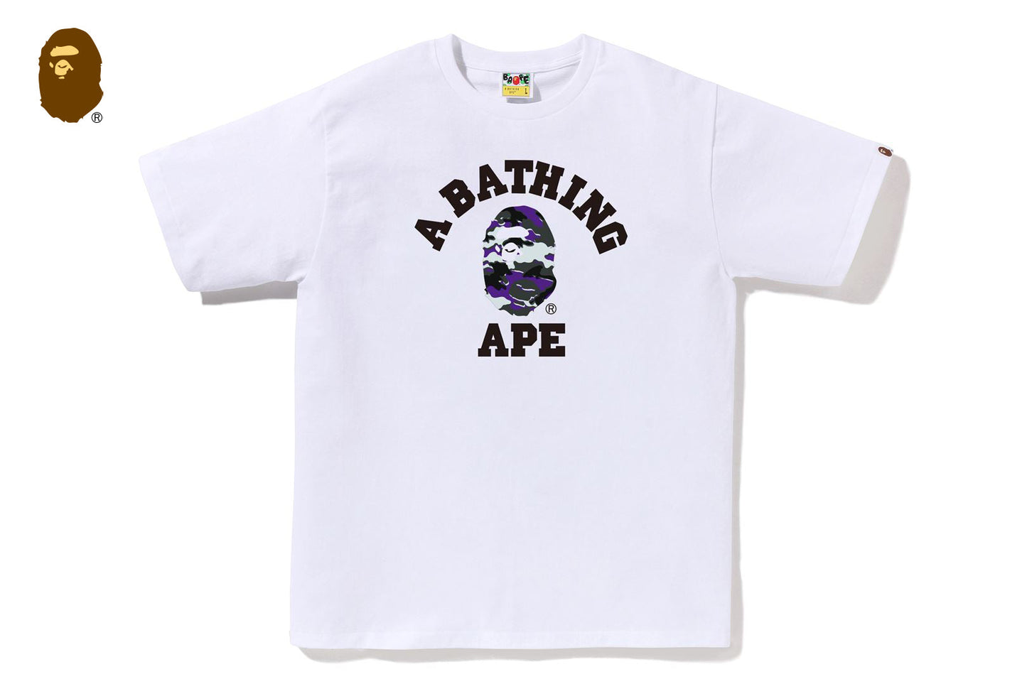 BAPE GLITCH WOODLAND CAMO 大學T恤