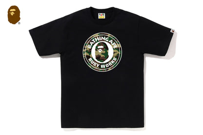 BAPE GLITCH WOODLAND CAMO BUSY WORKS TEE