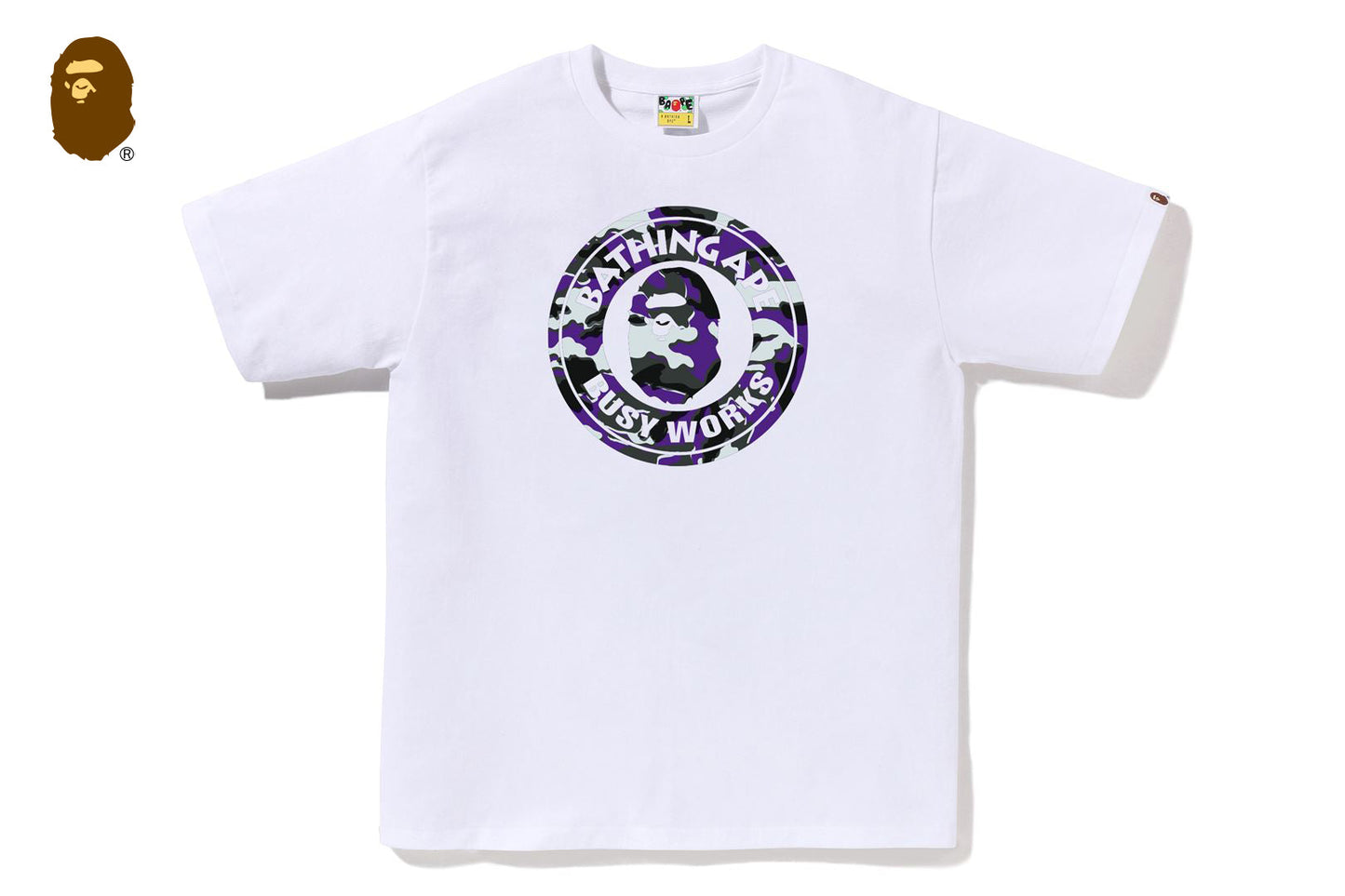 BAPE GLITCH WOODLAND CAMO BUSY WORKS TEE