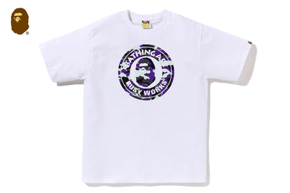 BAPE GLITCH WOODLAND CAMO BUSY WORKS TEE