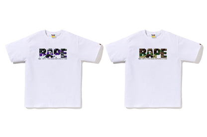 BAPE GLITCH WOODLAND CAMO ARMY TEE