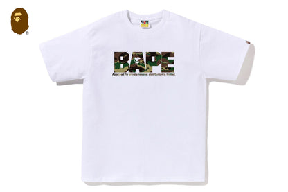 BAPE GLITCH WOODLAND CAMO ARMY TEE