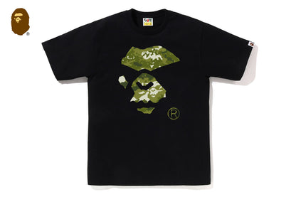 BAPE MULTI PIXEL CAMO MAD APE FACE TEE