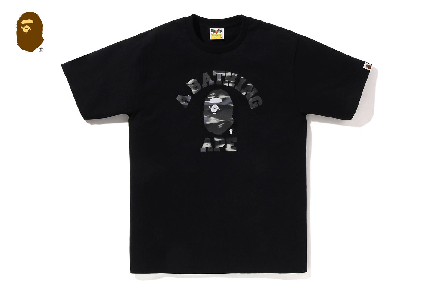 BAPE SCREEN CAMO COLLEGE TEE