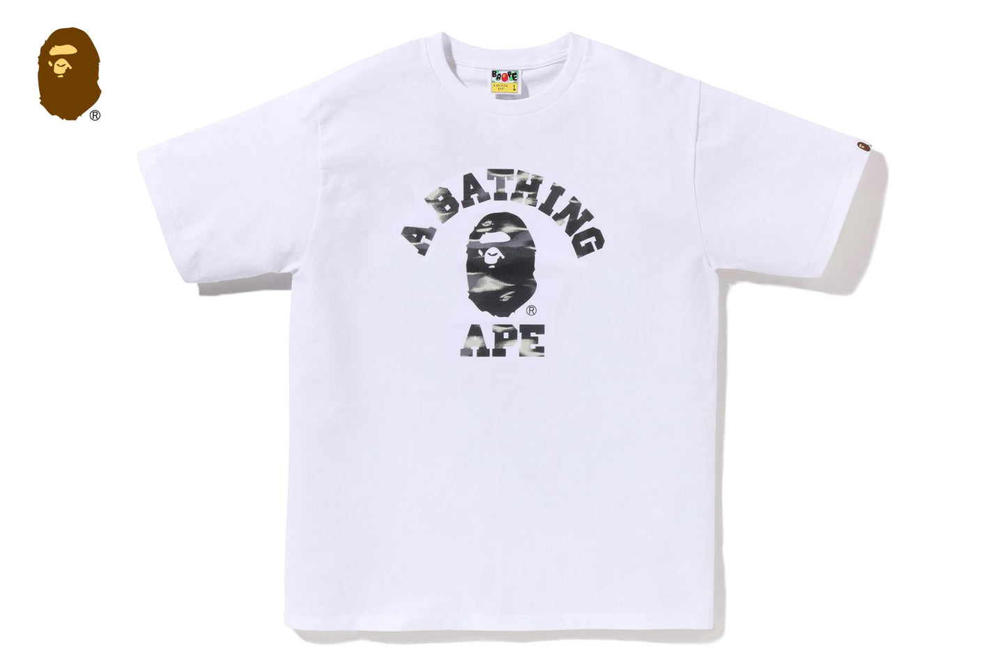 BAPE SCREEN CAMO COLLEGE TEE