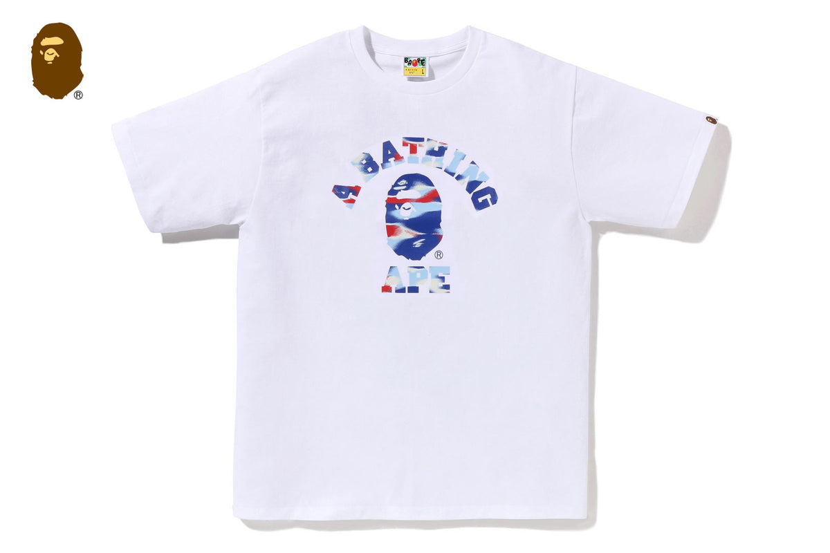 BAPE SCREEN CAMO COLLEGE TEE