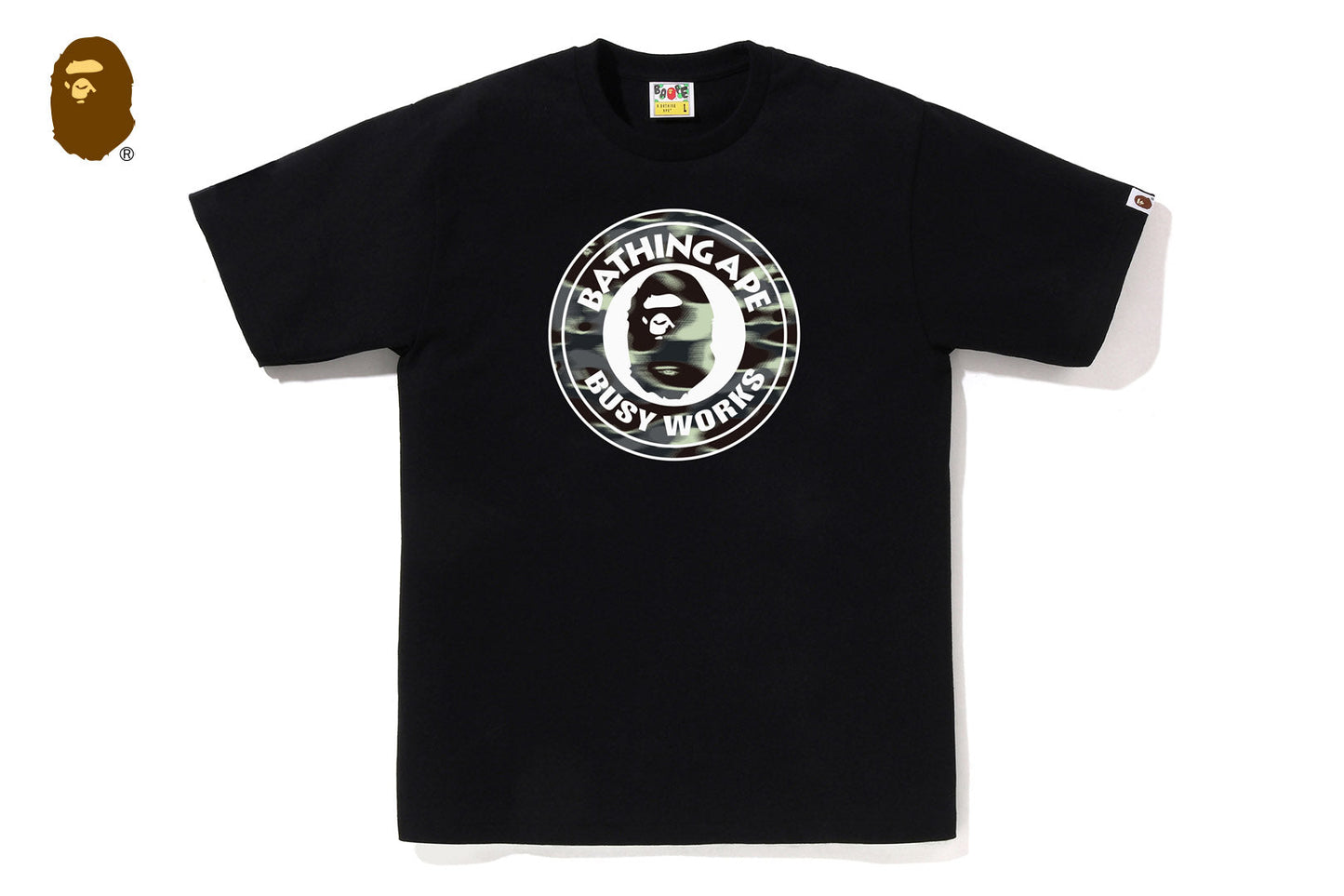 BAPE SCREEN CAMO BUSY WORKS TEE
