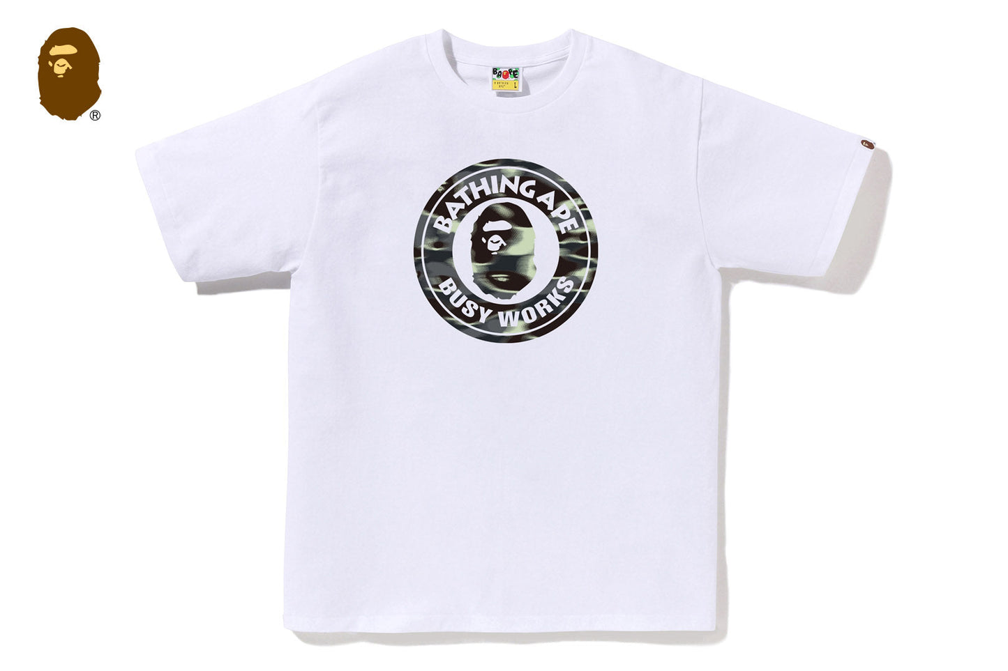 BAPE SCREEN CAMO BUSY WORKS TEE