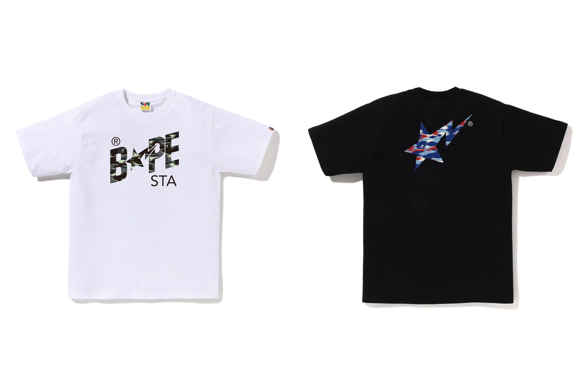 BAPE SCREEN CAMO BAPE STA TEE