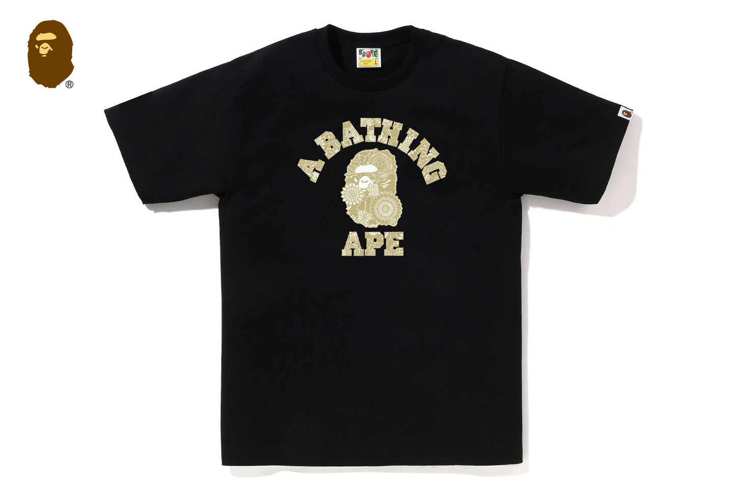 BAPE 日本靛藍藝術迷彩大學T恤