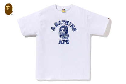 BAPE 日本靛藍藝術迷彩大學T恤