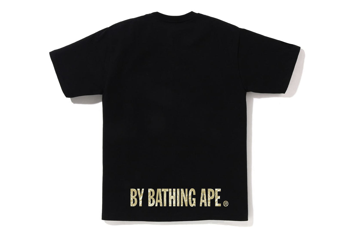BAPE JAPANESE INDIGO ART CAMO APE FACE TEE