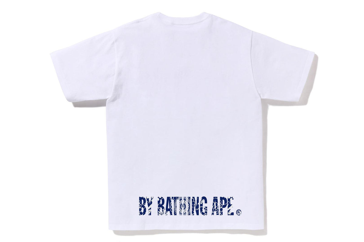 BAPE JAPANESE INDIGO ART CAMO APE FACE TEE