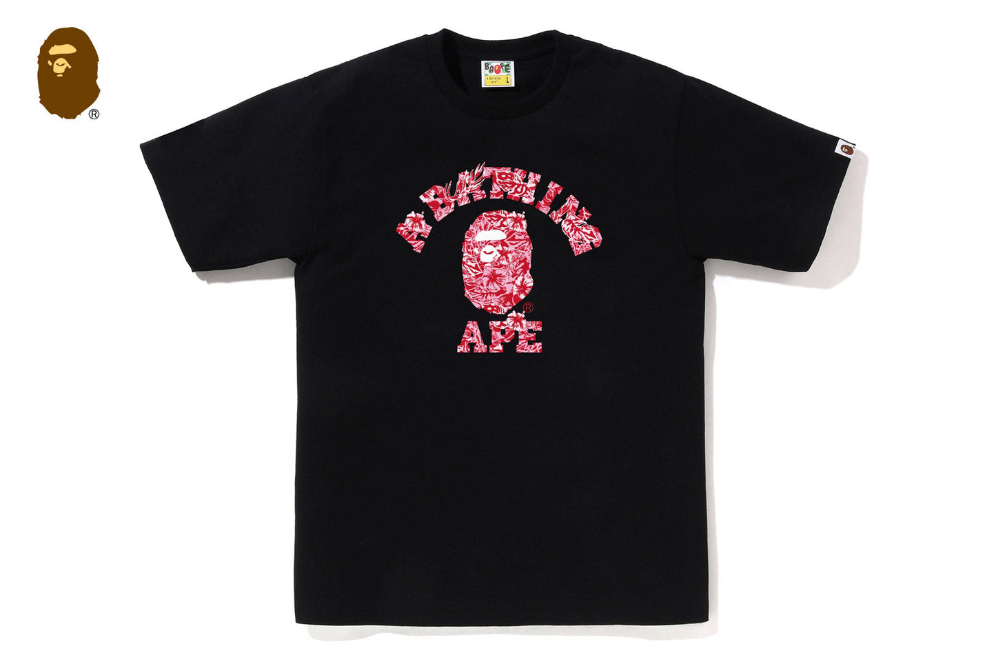BAPE PALM RESORT CAMO COLLEGE TEE