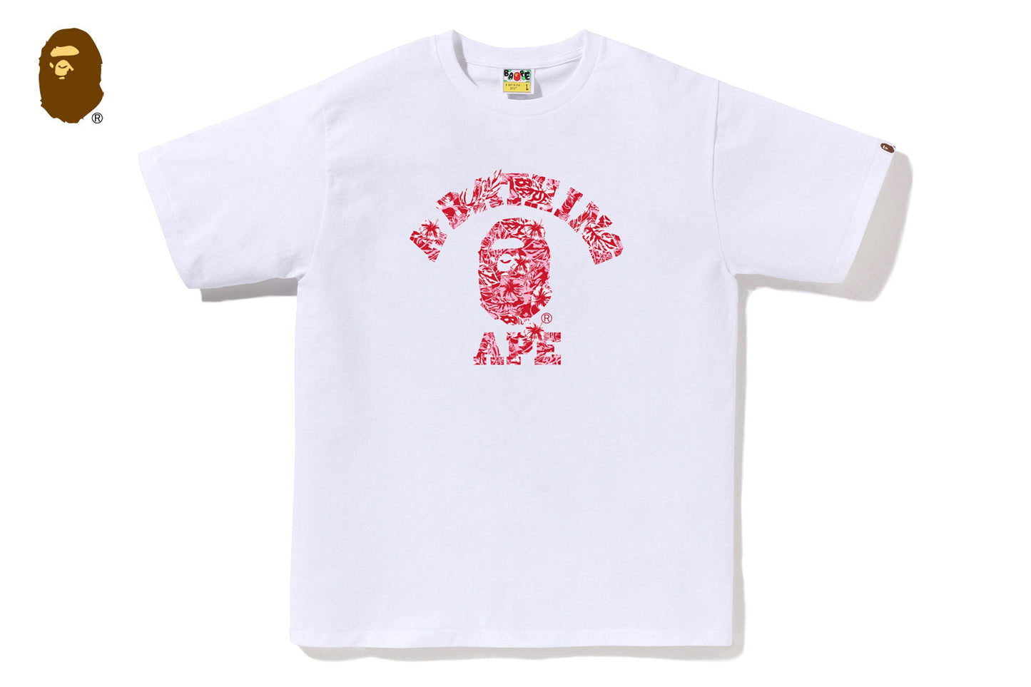 BAPE PALM RESORT CAMO COLLEGE TEE