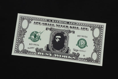 BAPE 鈔票圖案短袖T恤