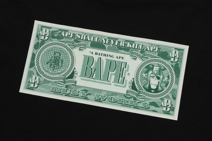 BAPE 鈔票圖案短袖T恤