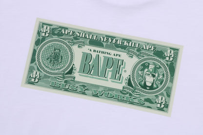 BAPE 鈔票圖案短袖T恤