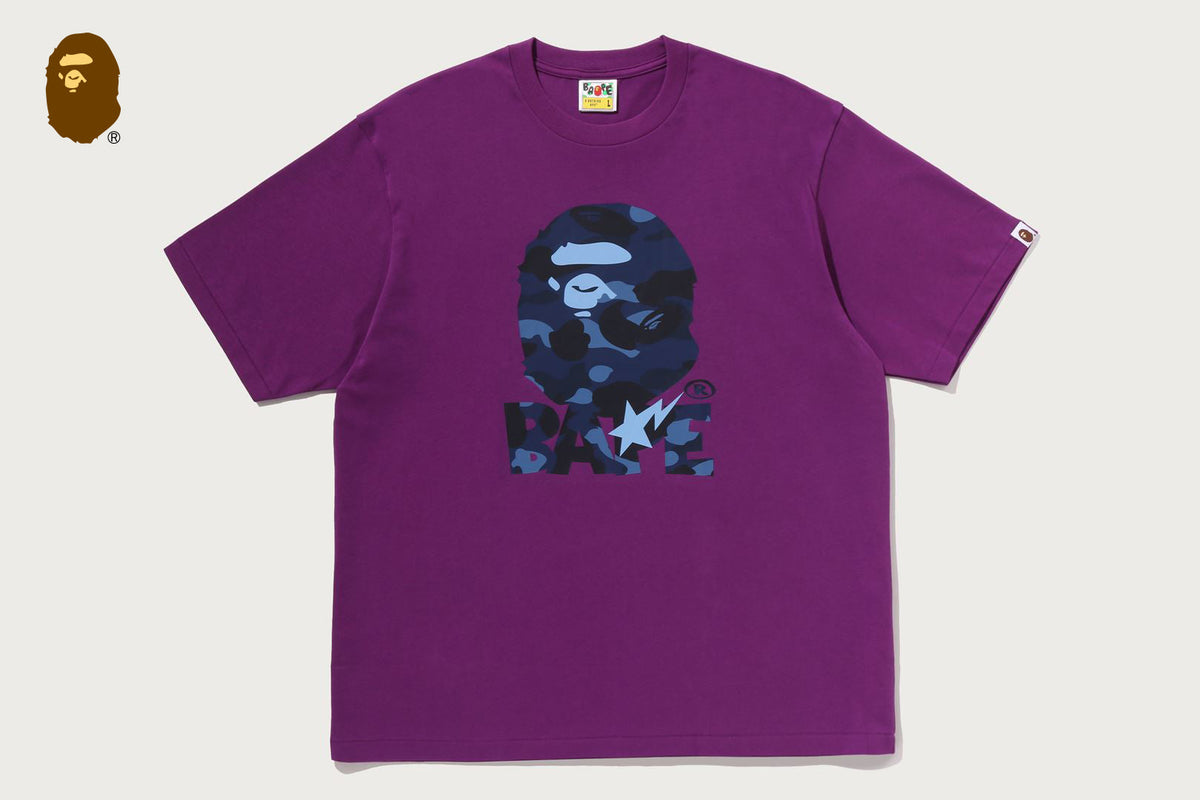 BAPE COLOR CAMO APE HEAD RELAXED FIT TEE