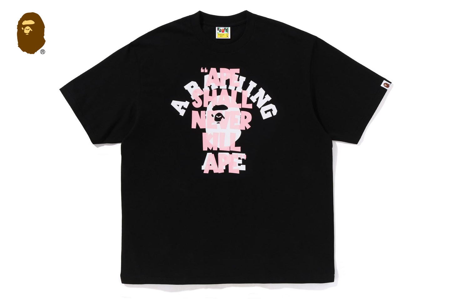 BAPE APE SHALL NEVER KILL APE COLLEGE 寬鬆版短袖T恤