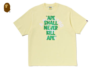 BAPE APE SHALL NEVER KILL APE COLLEGE 寬鬆版短袖T恤