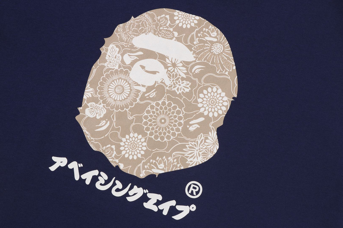 BAPE JAPANESE INDIGO ART CAMO TEE