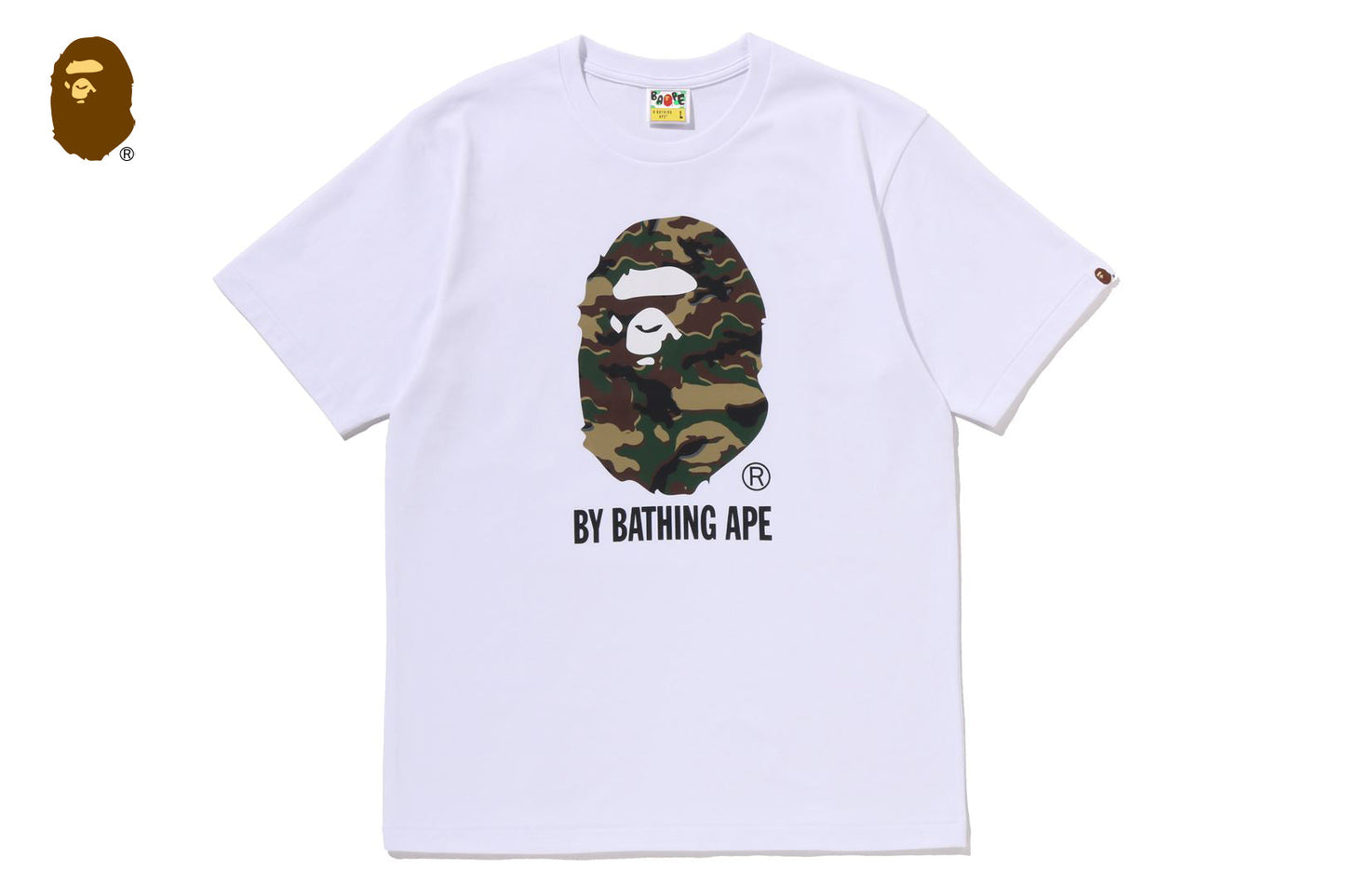 BAPE GLITCH WOODLAND CAMO TEE