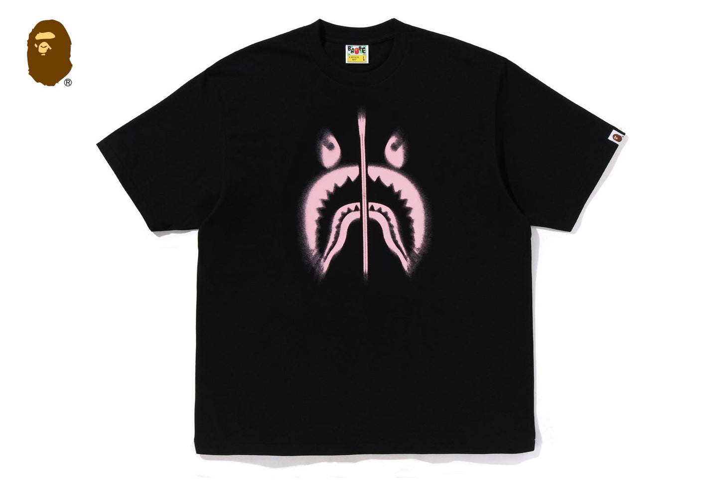 BAPE SPRAY SHARK 寬鬆版短袖T恤