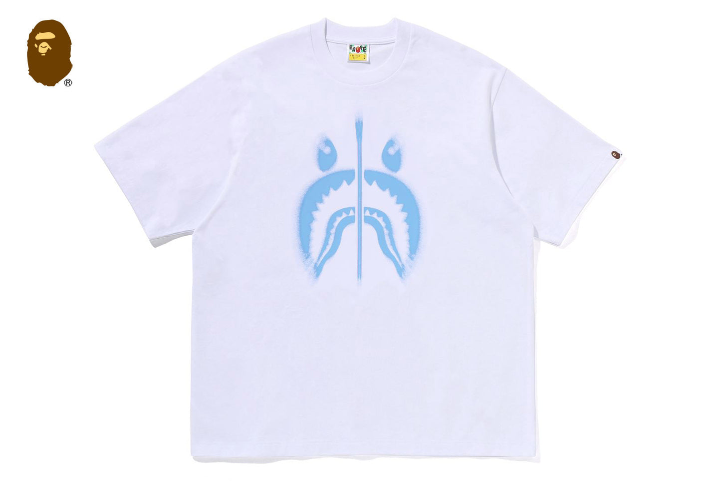 BAPE SPRAY SHARK 寬鬆版短袖T恤
