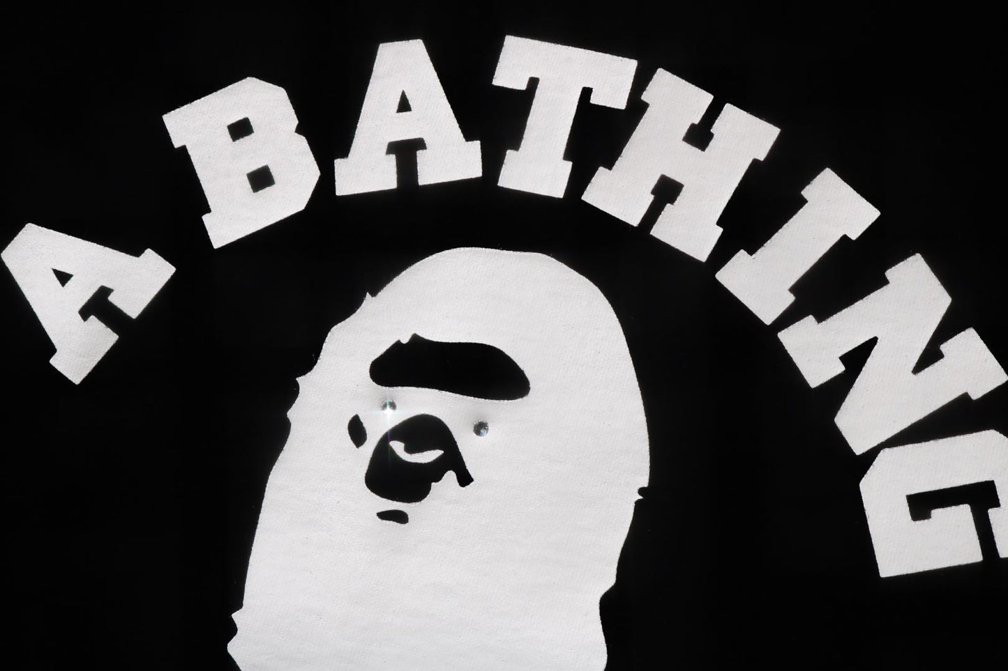 BAPE CRYSTAL STONE EYE COLLEGE TEE