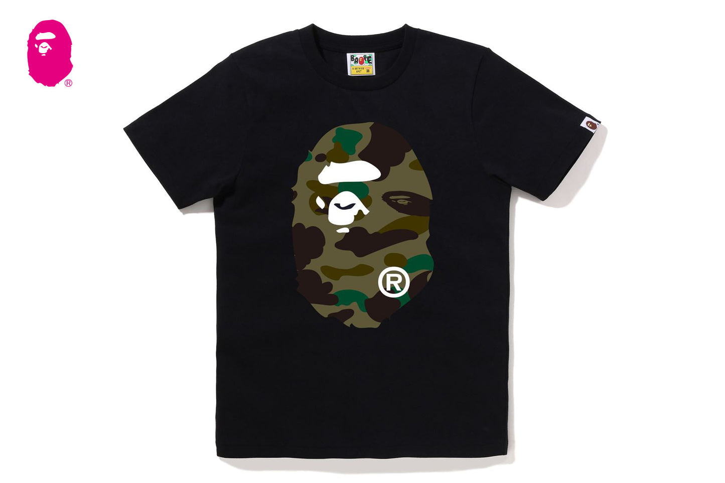 BAPE 1ST CAMO BIG APE HEAD TEE