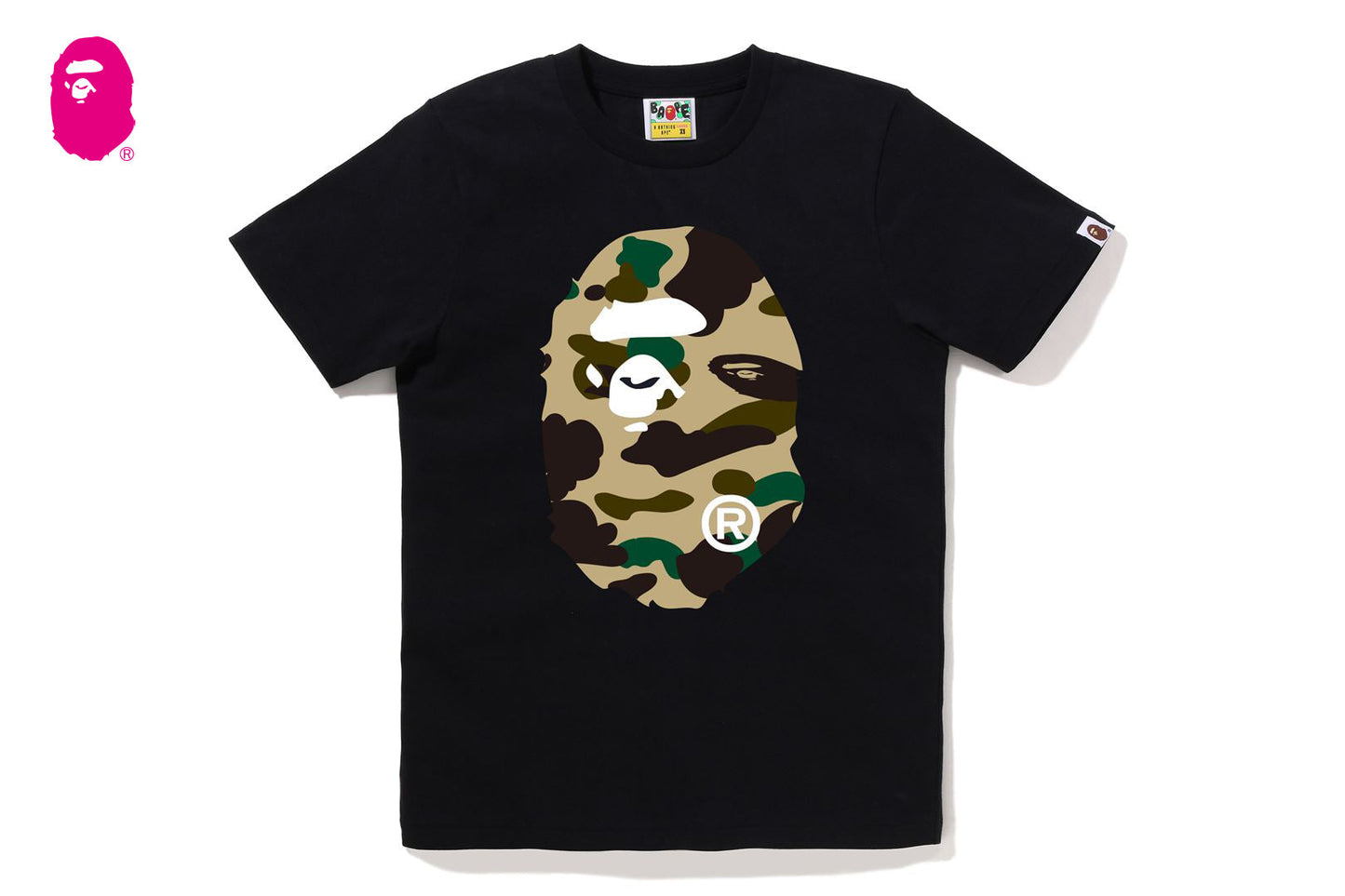 BAPE 1ST CAMO BIG APE HEAD TEE