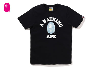 BAPE 粉彩迷彩大學T恤