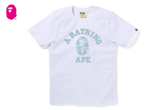 BAPE 粉彩迷彩大學T恤
