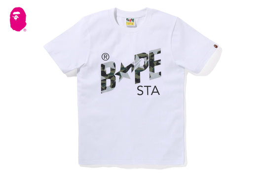 BAPE STA OVER PRINT 1ST CAMO TEE